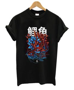 Fish Flower Red T Shirt