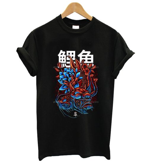 Fish Flower Red T Shirt