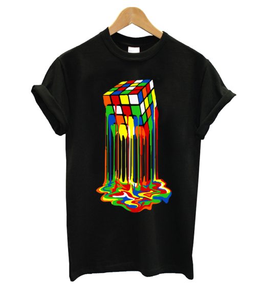 Melting Rubiks Cube T-Shirt