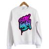 Stay Away Abstrak Sweatshirt