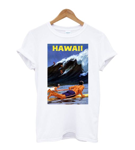 Hawaii Vintage Travel Poste T Shirt