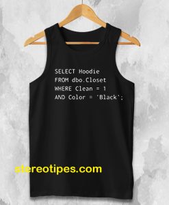Funny SQL Tanktop for Programmer