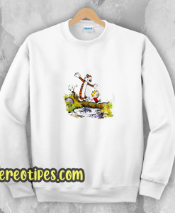 Calvin Doing Hobbes Sweatshirt