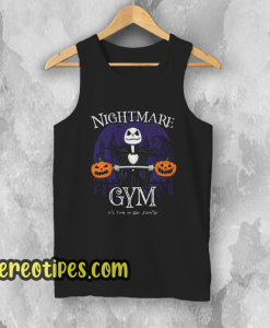 Halloween Town Gym Jack Skellington Tank Top