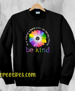 In a world sweatshirt