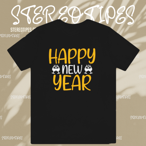 Happy New Year T-shirt TPKJ1
