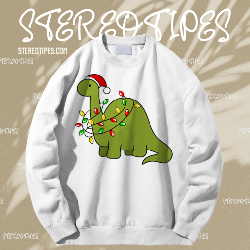 Roarsome Christmas Dinosaur Sweatshirt TPKJ1