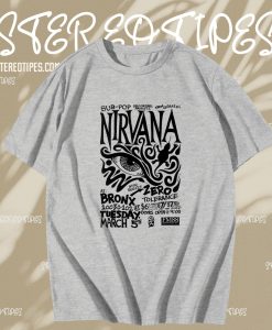 Live Nirvana Concert Chronology T-Shirt TPKJ3