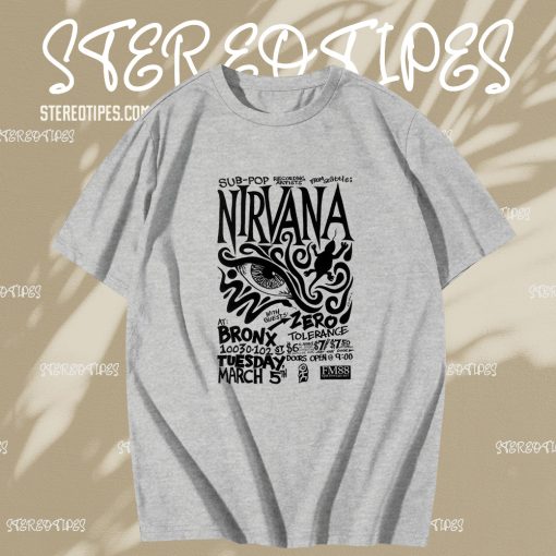 Live Nirvana Concert Chronology T-Shirt TPKJ3