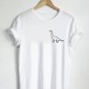 Long Neck - Dinosaur Shirt - Pocket Shirt Brachiosaurus Jurassic Animal Cute Shirt Brontosaurus Cute Shirt Womans Tee Mens Tshirt Gift Dino