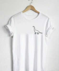 Long Neck - Dinosaur Shirt - Pocket Shirt Brachiosaurus Jurassic Animal Cute Shirt Brontosaurus Cute Shirt Womans Tee Mens Tshirt Gift Dino